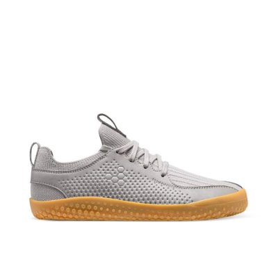 Chaussures d'école Vivobarefoot Primus Knit II Juniors - Grise DAR980163